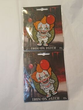 🍊3/$15🍊 IT Pennywise Clown Iron-On Patches
